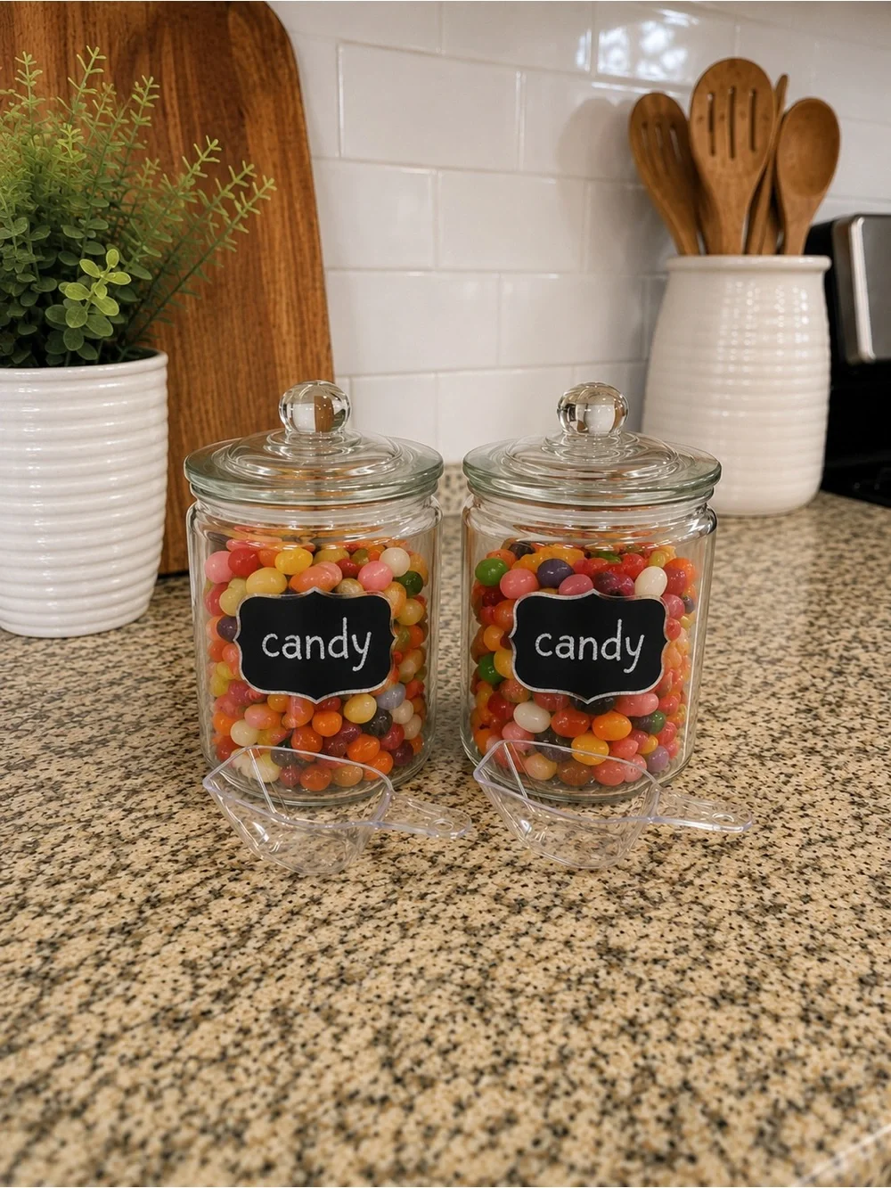 Kitchen Jars Set of 2 - Clear